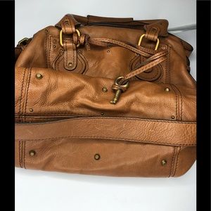 CHLOE TAG # CHLOE Vintage Brown Handbag - Classic